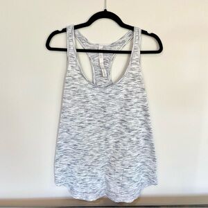 Lululemon Our Sport Tank Top Racerback Space Dye black white size 8 W1AWFS